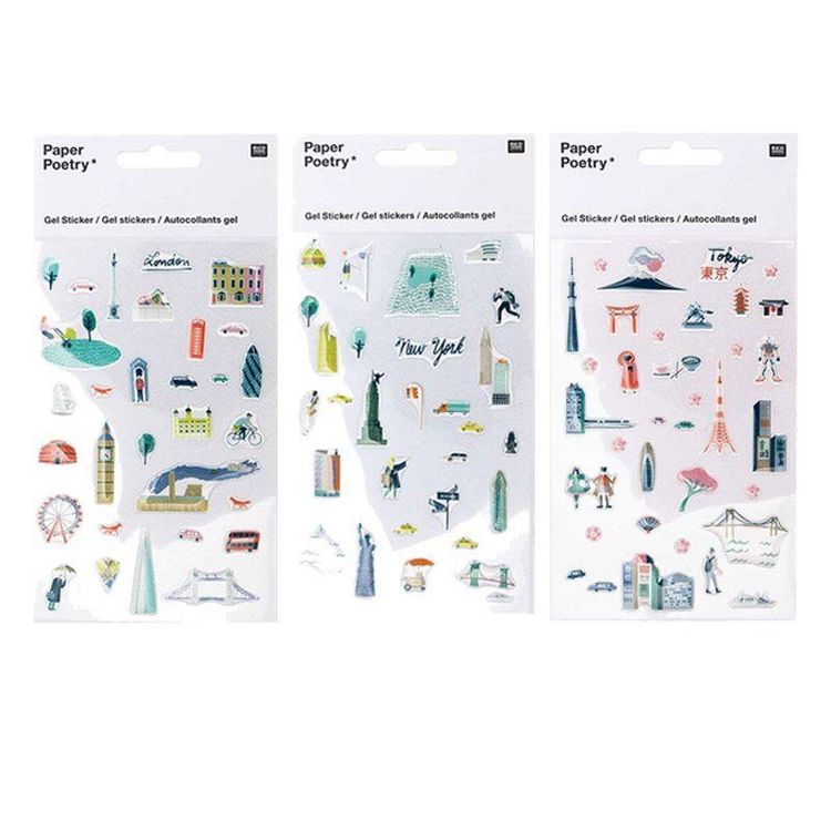 Youdoit Stickers gel transparent - Londres, New-York, Tokyo Promo ???? Youdoit Stickers Gel Transparent - Londres, New-York, Tokyo ???? -Paris Prix Sales unnamed file 10