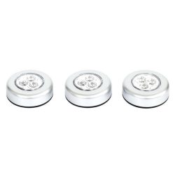 De gros ???? Paris Prix Lot De 3 Lampes à Led Push 7cm Blanc ????