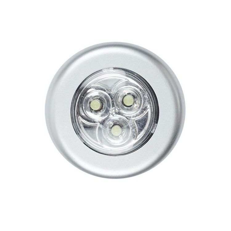 De gros ???? Paris Prix Lot De 3 Lampes à Led Push 7cm Blanc ???? 2 De gros ???? Paris Prix Lot De 3 Lampes à Led Push 7cm Blanc ???? – Image 2