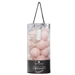 Budget 👍 ATMOSPHERA Guirlande Sur Secteur LED 20 Boules - Rose Clair 😍 -Paris Prix Sales unnamed file 1010