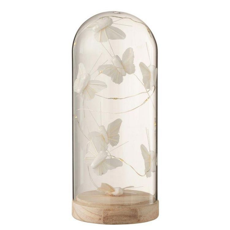 Paris Prix Cloche Déco Led Papillons 22cm Blanc & Naturel Le moins cher ???? Paris Prix Cloche Déco Led Papillons 22cm Blanc & Naturel ???? -Paris Prix Sales unnamed file 1011