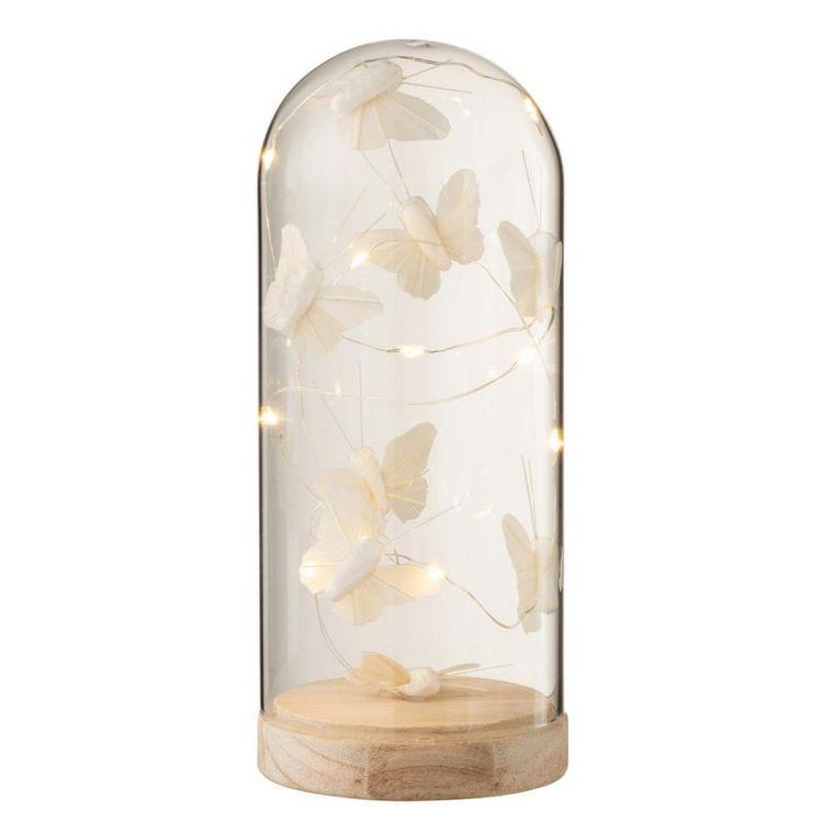 Paris Prix Cloche Déco Led Papillons 22cm Blanc & Naturel Le moins cher ???? Paris Prix Cloche Déco Led Papillons 22cm Blanc & Naturel ???? -Paris Prix Sales unnamed file 1012