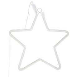 Meilleure affaire ???? Etoile Led Néon 28cm Blanc ????