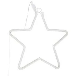 Meilleure affaire 🧨 Etoile Led Néon 28cm Blanc 🌟