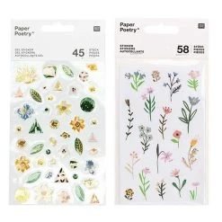 De gros 👏 Youdoit 103 Stickers Gel Fleurs - Modèle Vert 😉