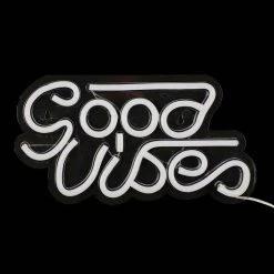 Sortie 👏 Paris Prix Lampe Led Effet Néon Good Vibes 33cm Rose 👏 -Paris Prix Sales unnamed file 1074