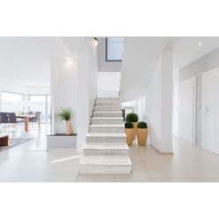 Sortie ???? CPM Contremarche Adhésive En PVC Imitation Bois - L. 100 X L. 17 Cm - Blanc ????