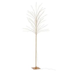 Meilleure affaire ???? Paris Prix Arbre Déco Led En Métal Dénudé 180cm Or ????
