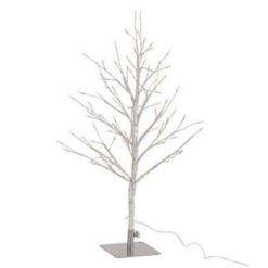 Meilleure affaire ???? Paris Prix Arbre Déco Led En Métal Dénudé 60cm Argent ⌛