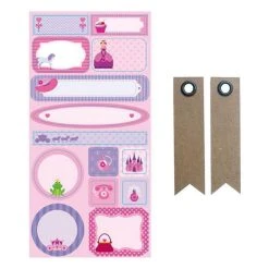 Coupon ⌛ Youdoit Etiquettes Repositionnables Princesse + 20 étiquettes Kraft Fanion 🎁