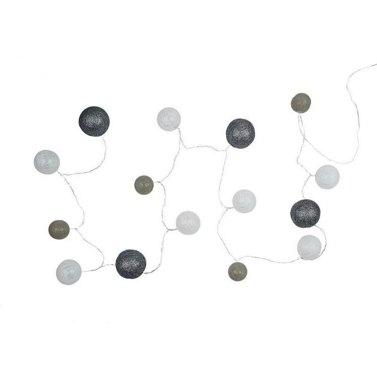 Grosses soldes 👏 Paris Prix Guirlande Lumineuse Led Boule 360cm Gris ✔️ 1 Grosses soldes 👏 Paris Prix Guirlande Lumineuse Led Boule 360cm Gris ✔️