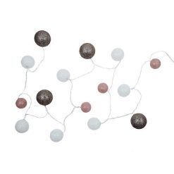 Vente flash ???? Paris Prix Guirlande Lumineuse Led Boule 360cm Rose ✨