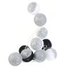 Meilleure vente ???? The Home Deco Factory Guirlande Lumineuse 10 LED Boule Céleste - L. 192 Cm - Argent Et Noir ????
