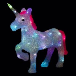 Remise ???? Paris Prix Décoration Lumineuse Licorne 46cm Multicolore ????