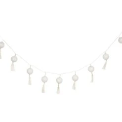 Meilleur prix 🔔 ATMOSPHERA Guirlande LED 10 Pompons Blanc D5 🤩