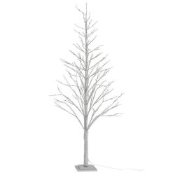 Budget ???? Paris Prix Arbre Décoratif Led Paillettes 210cm Argent ????