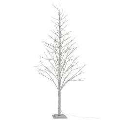 Budget 🔥 Paris Prix Arbre Décoratif Led Paillettes 210cm Argent 😉