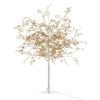 Meilleure affaire ???? Paris Prix Statue Déco à LED Arbre Feuilles 100cm Or ????
