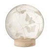 Sortie 👏 Paris Prix Cloche Boule Led Papillons 16cm Blanc & Naturel 🔔
