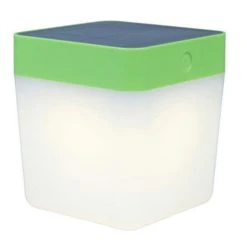 Coupon 🧨 Paris Prix Lampe De Table Solaire Cube LED 14cm Vert 🎁