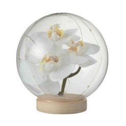 Budget ???? Paris Prix Boule Led Déco à Poser Fleurs 16cm Blanc ????
