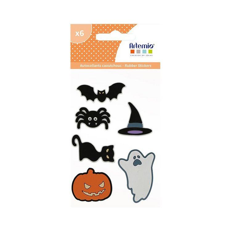 Artemio 6 autocollants en caoutchouc - Halloween Top 10 ✨ Artemio 6 Autocollants En Caoutchouc - ???? Halloween ✨ -Paris Prix Sales unnamed file 12