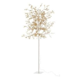 Remise ✨ Paris Prix Statue Déco à LED Arbre Feuilles 180cm Or ????
