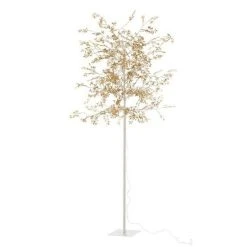 Remise ✨ Paris Prix Statue Déco à LED Arbre Feuilles 180cm Or 🤩