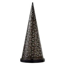 Meilleure affaire 🔥 Paris Prix Lampe à Poser LED En Métal Cône 57cm Noir 🤩