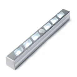 Bon marché 🛒 Paris Prix Réglette à LED Pour Meuble Sim 19cm Argent 🌟