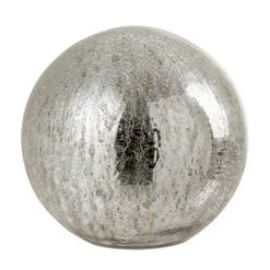 Meilleure vente 🧨 Paris Prix Boule Déco LED En Verre Marca 20cm Argent 🤩
