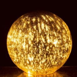 Meilleure vente ???? Paris Prix Boule Déco LED En Verre Marca 20cm Argent ???? -Paris Prix Sales unnamed file 1231