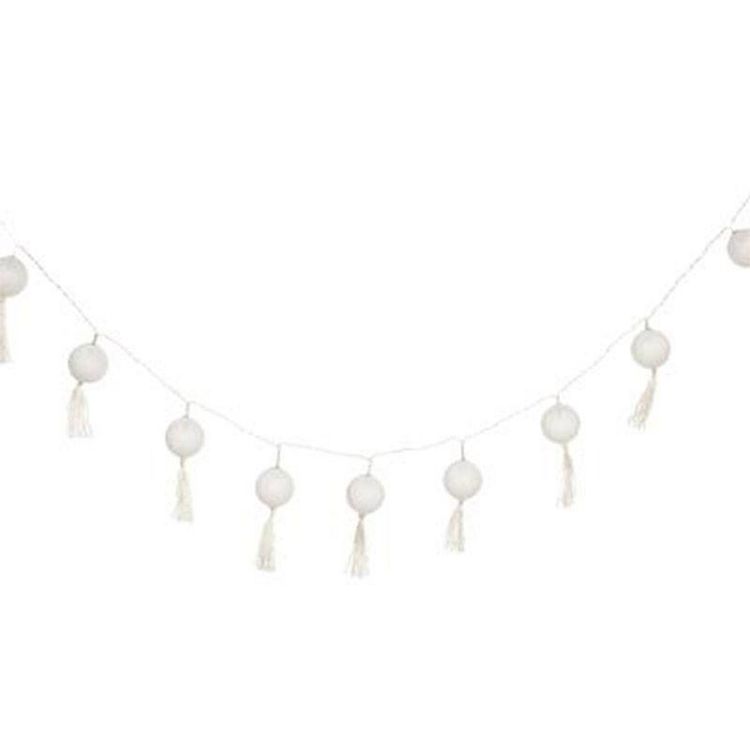 Tout neuf ✔️ Guirlande Lumineuse Led 10 Pompons 165cm Blanc ✨ 1 Tout neuf ✔️ Guirlande Lumineuse Led 10 Pompons 165cm Blanc ✨