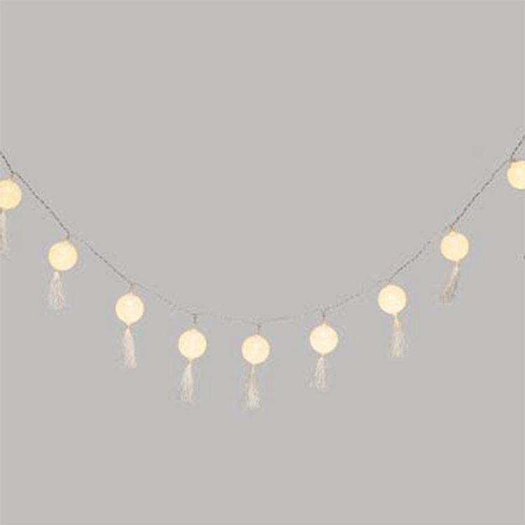 Tout neuf ✔️ Guirlande Lumineuse Led 10 Pompons 165cm Blanc ✨ 2 Tout neuf ✔️ Guirlande Lumineuse Led 10 Pompons 165cm Blanc ✨ – Image 2