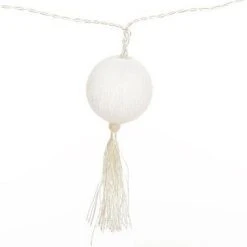 Tout neuf ✔️ Guirlande Lumineuse Led 10 Pompons 165cm Blanc ✨ -Paris Prix Sales unnamed file 1244