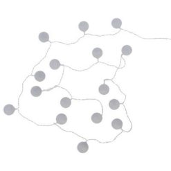 Meilleure affaire ???? Guirlande Led 16 Mini Boules 240cm Gris ????