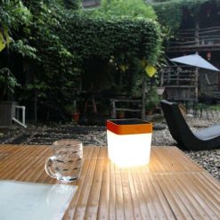 Acheter ???? Paris Prix Lampe De Table Solaire Cube LED 14cm Orange ???? -Paris Prix Sales unnamed file 1253
