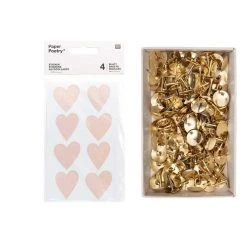 Meilleure affaire 🎉 Youdoit 4 Feuilles D'autocollants Blancs Best Day Ever + 150 Punaises Dorées 👍