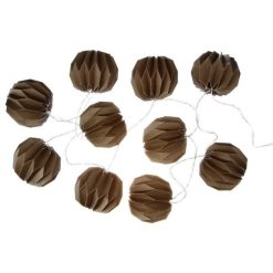 Meilleur prix ???? Guirlande Led 10 Boules 170cm Taupe ⌛