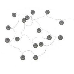 De gros ❤️ Guirlande Led 10 Boules 165cm Noir Pailleté ⭐