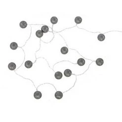 De gros ❤️ Guirlande Led 10 Boules 165cm Noir Pailleté ⭐