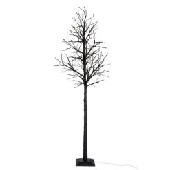 Le moins cher ???? Paris Prix Arbre Déco Défeuillé à Led Nu 300cm Noir ????
