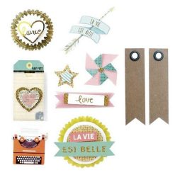 Promo ⭐ Graine Créative 8 Stickers Fun Effet 3D 5 Cm + 20 étiquettes Kraft Fanion ????