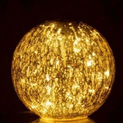 Nouveau 🧨 Paris Prix Boule En Verre Led Déco Sazo 20cm Brun ⭐ -Paris Prix Sales unnamed file 1280
