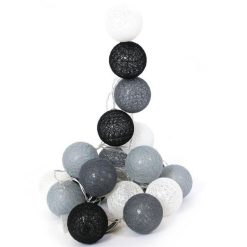 Grosses soldes ⭐ Paris Prix Guirlande Lumineuse à Led 20 Boules 345cm Noir ❤️