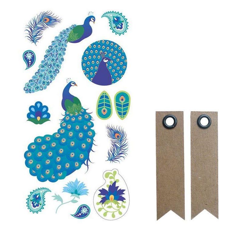 Youdoit Stickers 3D puffies Paon + 20 étiquettes kraft Fanion Vente flash ???? Youdoit Stickers 3D Puffies Paon + 20 étiquettes Kraft Fanion ???? -Paris Prix Sales unnamed file 132
