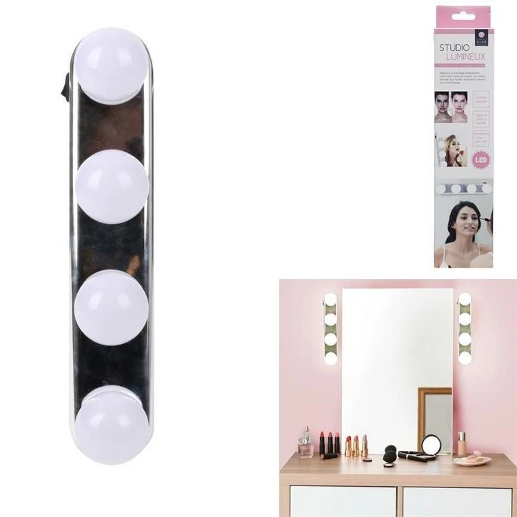 Offres 🧨 Paris Prix Barre Lumineuse Ventouse 4 Ampoules 30cm Blanc 🎉 3 Offres 🧨 Paris Prix Barre Lumineuse Ventouse 4 Ampoules 30cm Blanc 🎉 – Image 3