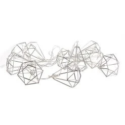 Coupon 🌟 Paris Prix Guirlande Lumineuse Led 10 Diamants 175cm Argent 💯