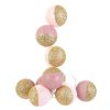Le moins cher ???? The Home Deco Factory Guirlande Lumineuse 10 LED Boule Céleste - L. 192 Cm - Rose Et Doré ????