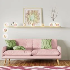 Le moins cher 😍 The Home Deco Factory Guirlande Lumineuse 10 LED Boule Céleste - L. 192 Cm - Rose Et Doré 😉 -Paris Prix Sales unnamed file 1399